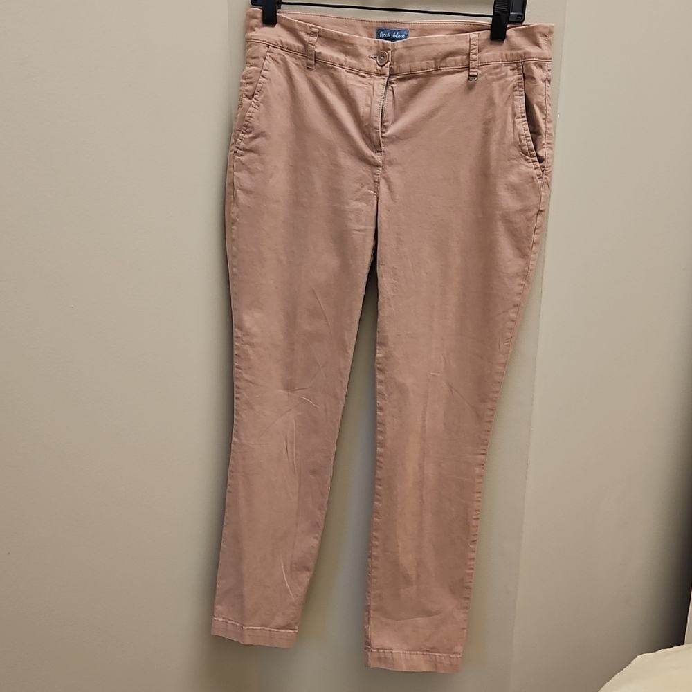 Fleur Bleue Women's Cropped Jeans in Light Brown